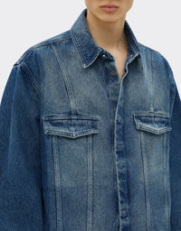 Surchemise unisexe en denim délavé - Light Denim