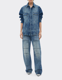 Surchemise unisexe en denim délavé - Light Denim
