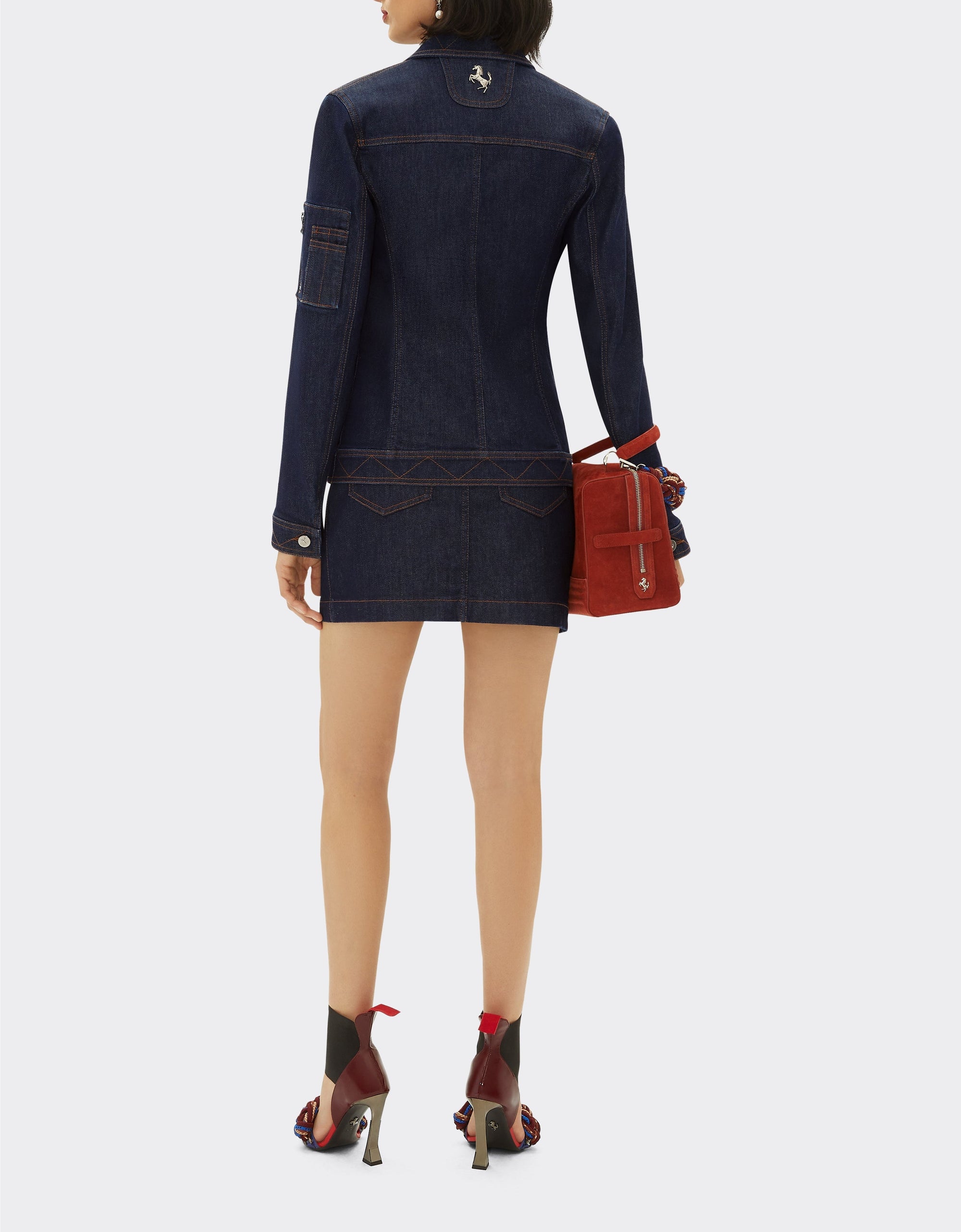 Blazer avec poches en denim - Dark Denim