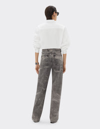 Pantalon tie-dye en denim - Nero