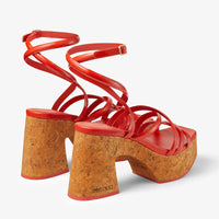Sandales compensées Cecelia 95 en cuir - Paprika & Paprika