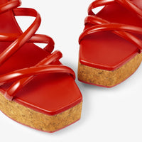 Sandales compensées Cecelia 95 en cuir - Paprika & Paprika