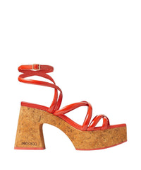 Sandales compensées Cecelia 95 en cuir - Paprika & Paprika