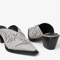 Cece glitter mules with crystals 60 - Silver Mix