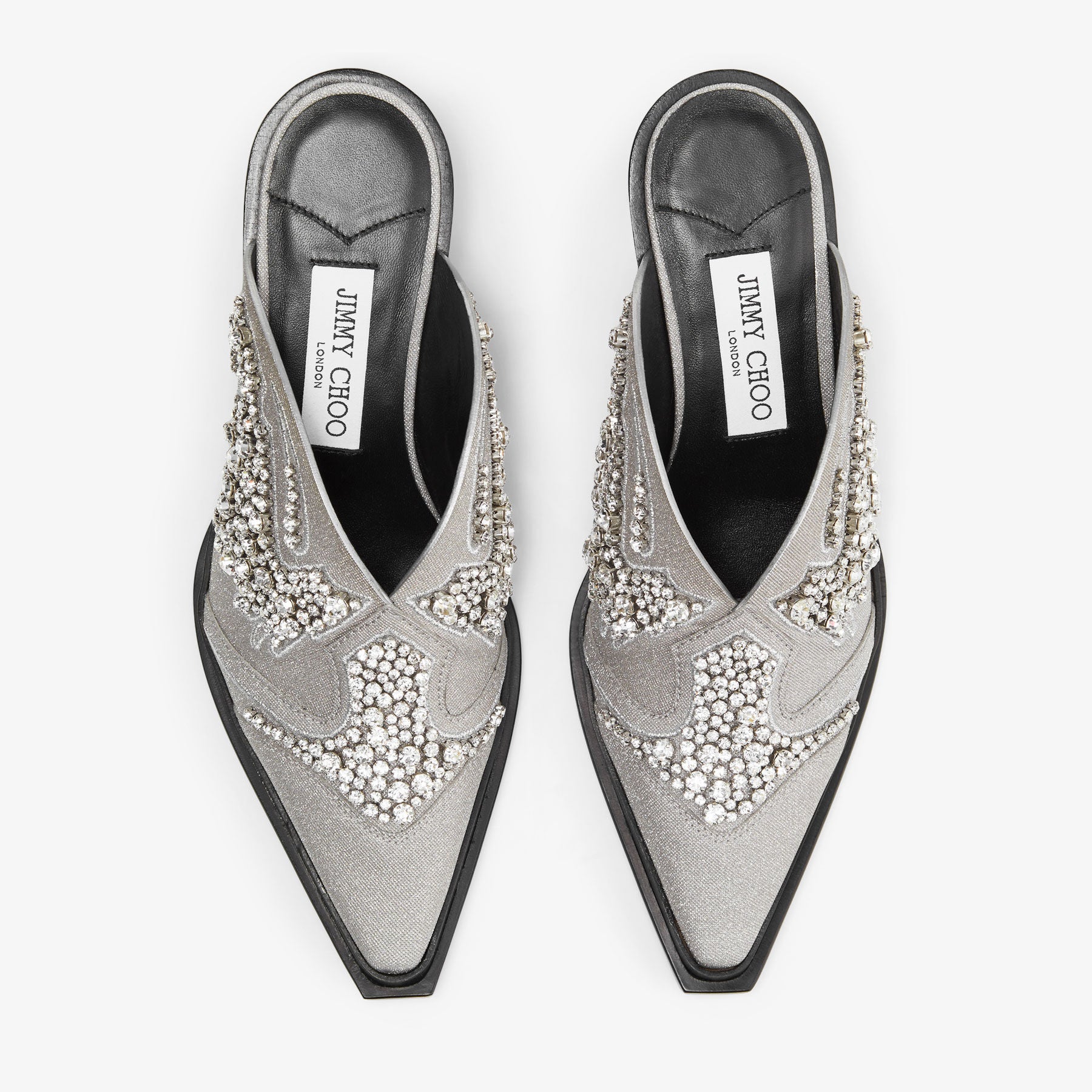 Cece glitter mules with crystals 60 - Silver Mix
