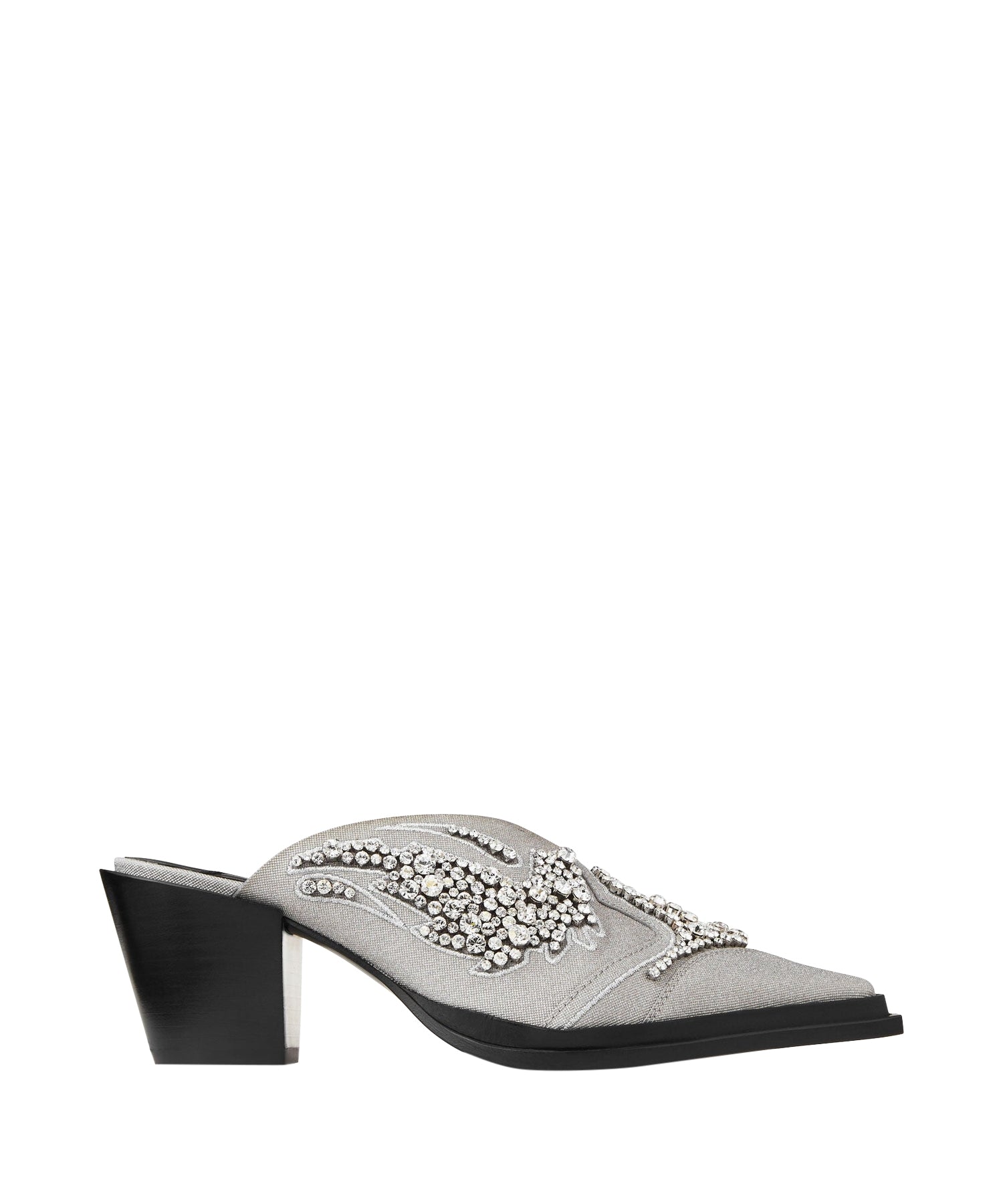 Cece glitter mules with crystals 60 - Silver Mix