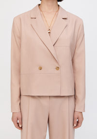 Blazer Ceecee court en laine - Pale Rose