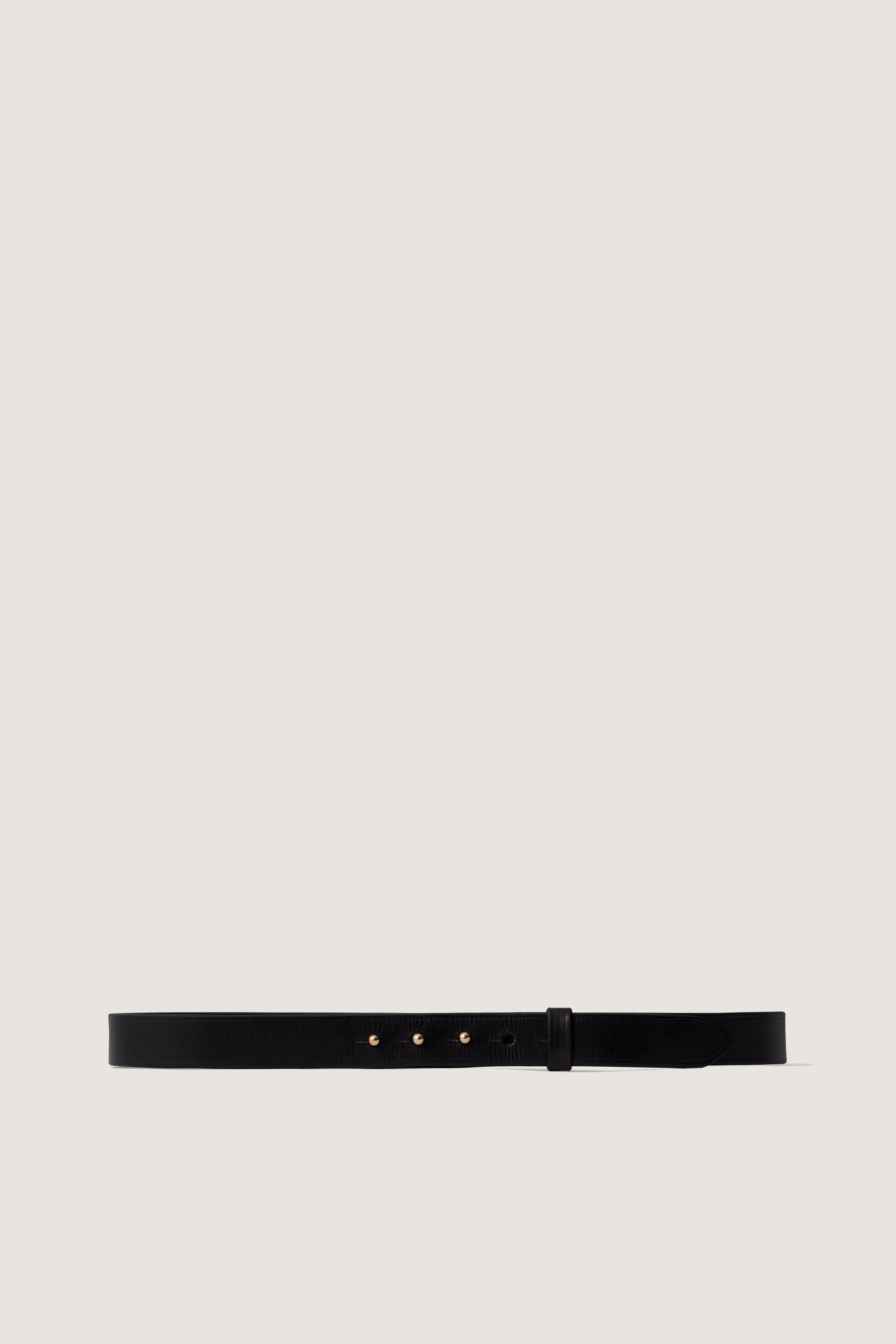 NOIR _ Ceinture Billy en cuir - Noir