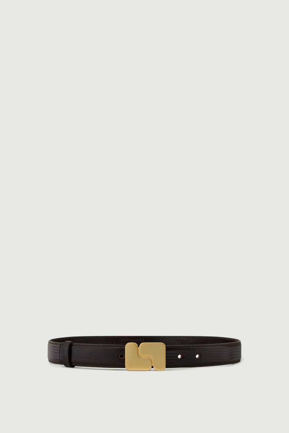 CHOCOLAT CEINTURE CUIR NINON