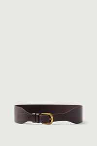 MARRON FONCE CEINTURE CUIR DAIN