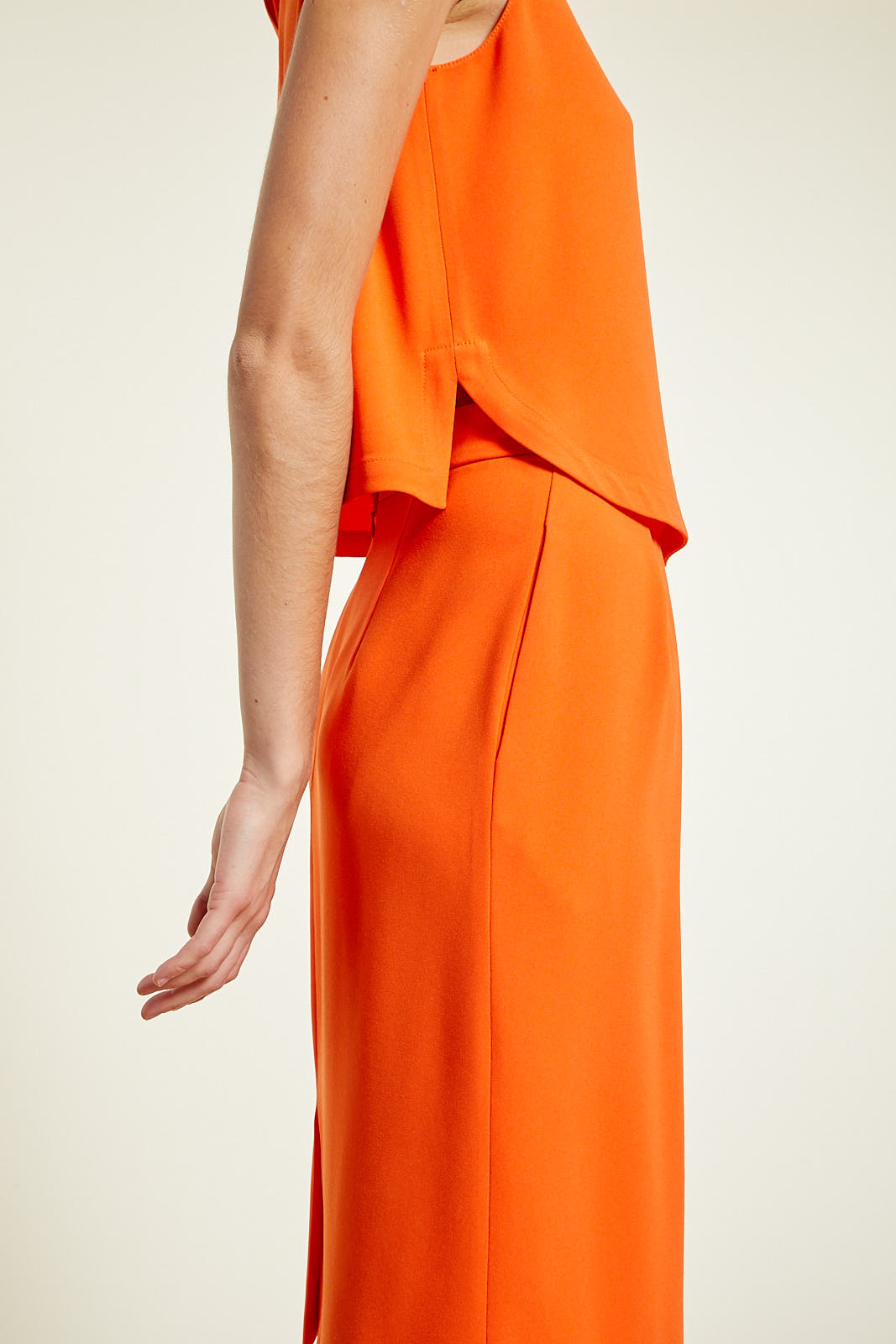 6qty RELIQUAT 65€ 0%  / Jupe mi-longue Celeste - Orange