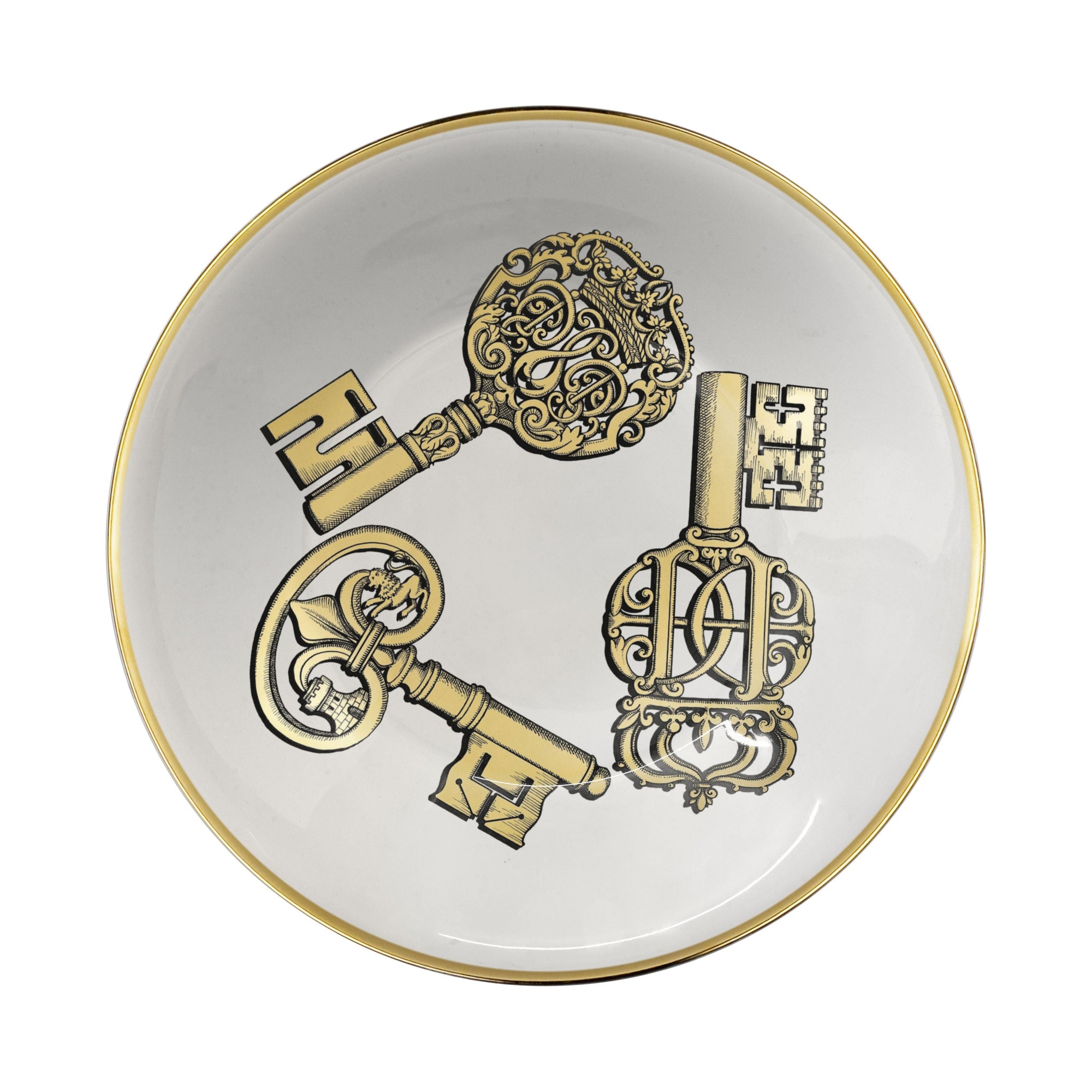 Chiavi porcelain centrepiece - Gold