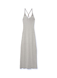 Robe longue Centure - Grey & Chocolate