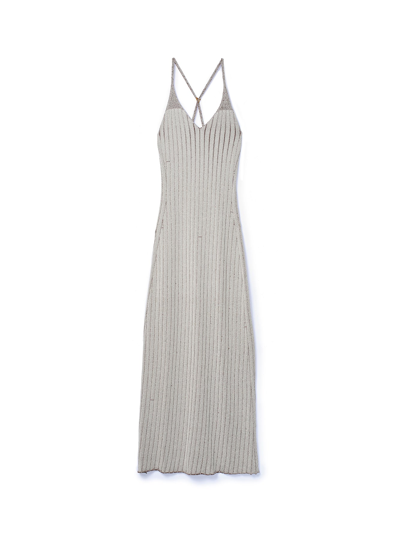 Robe longue Centure - Grey & Chocolate