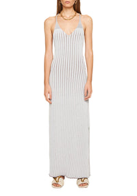 Robe longue Centure - Grey & Chocolate