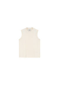 T-shirt Cepha côtelé en laine - Crème