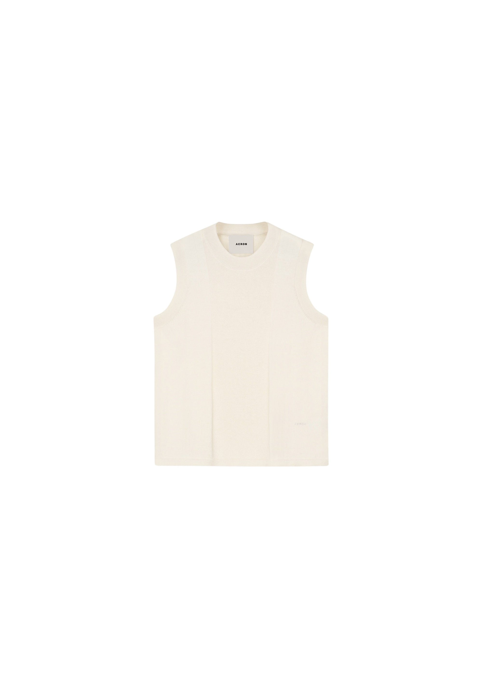 T-shirt Cepha côtelé en laine - Crème