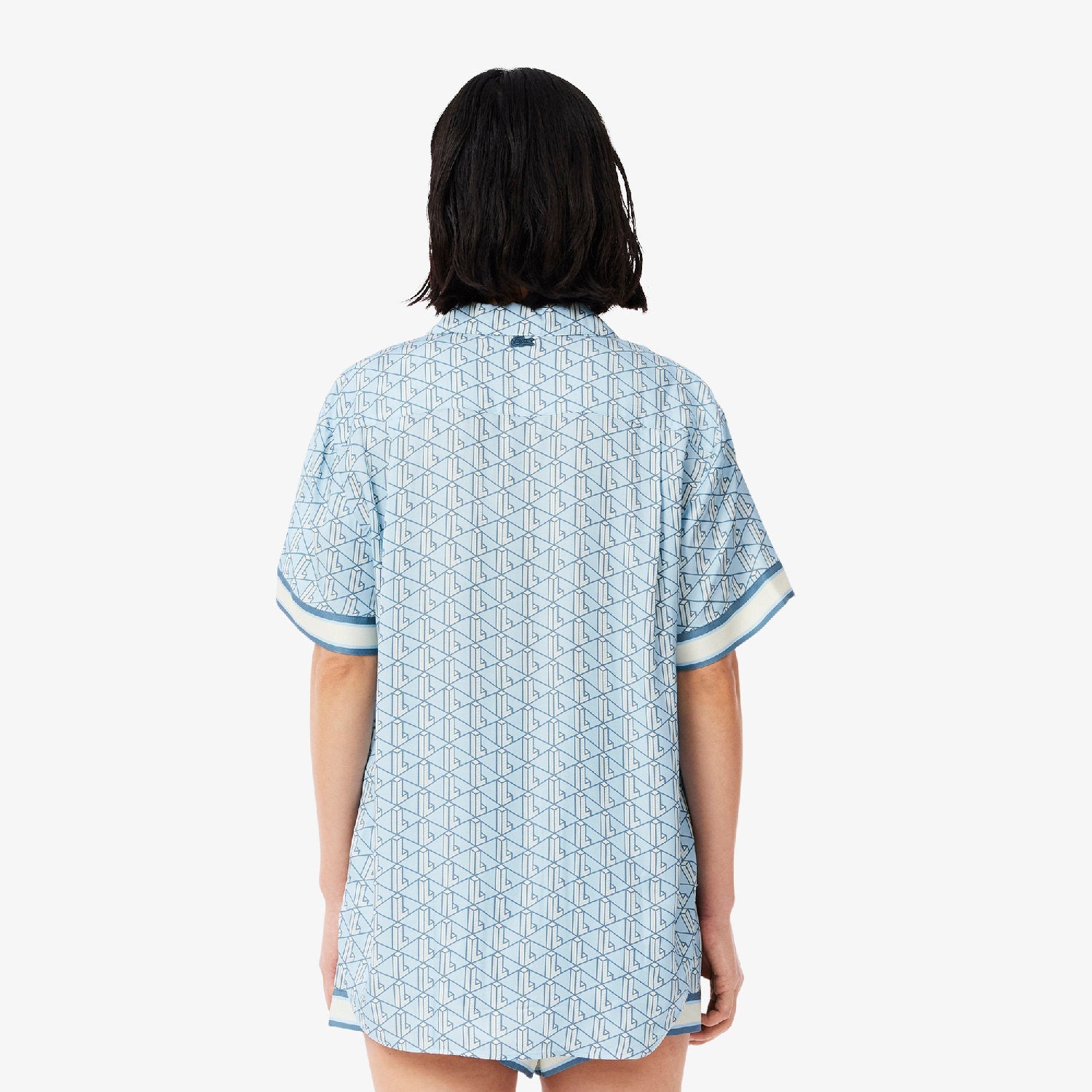 Chemise oversize imprimée monogramme - Panorama Cristalline