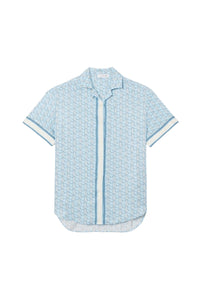 Chemise oversize imprimée monogramme - Panorama Cristalline