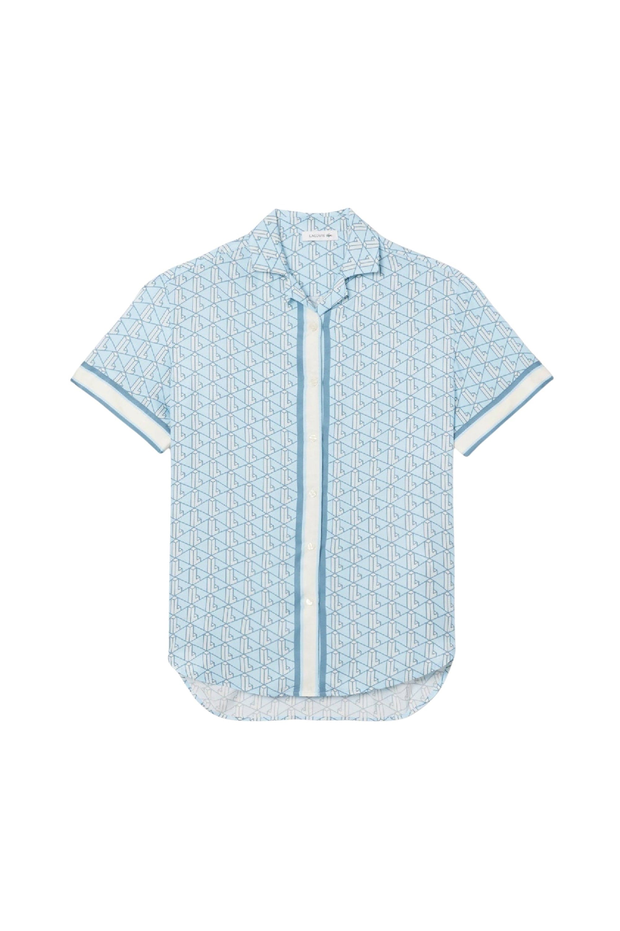 Chemise oversize imprimée monogramme - Panorama Cristalline