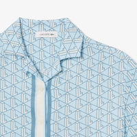 Chemise oversize imprimée monogramme - Panorama Cristalline
