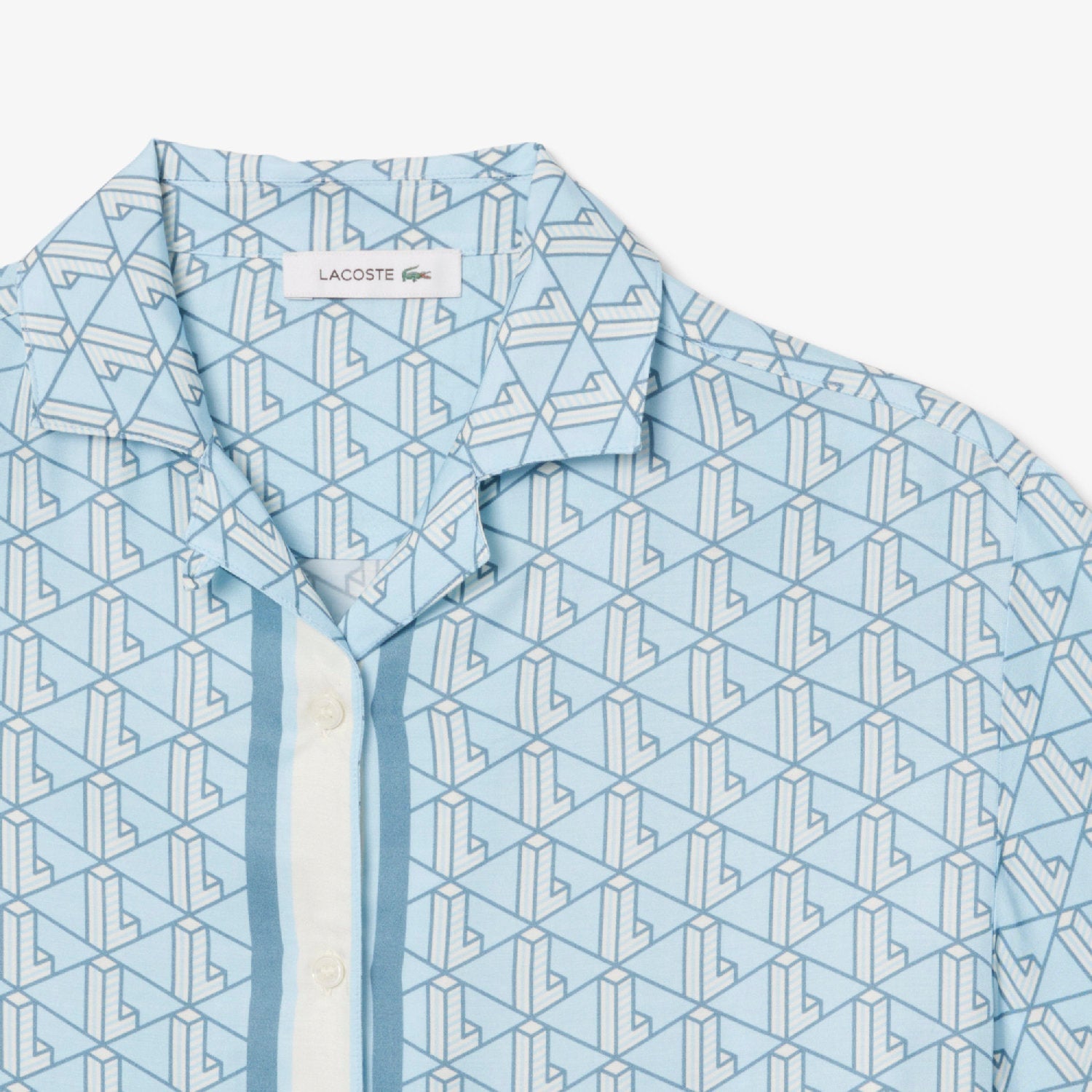 Chemise oversize imprimée monogramme - Panorama Cristalline
