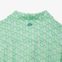 Chemise oversize imprimée monogramme - Marine & Blanc