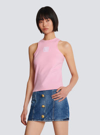 Débardeur rétro pb - Rose & Blanc