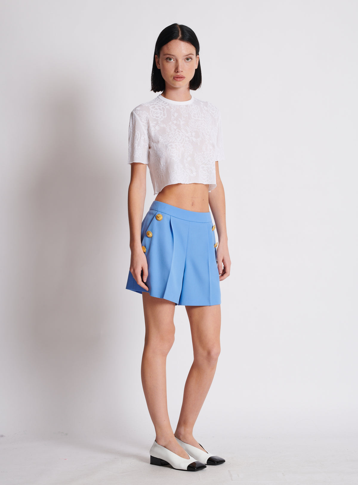 Short en grain de poudre - Bleu Ciel