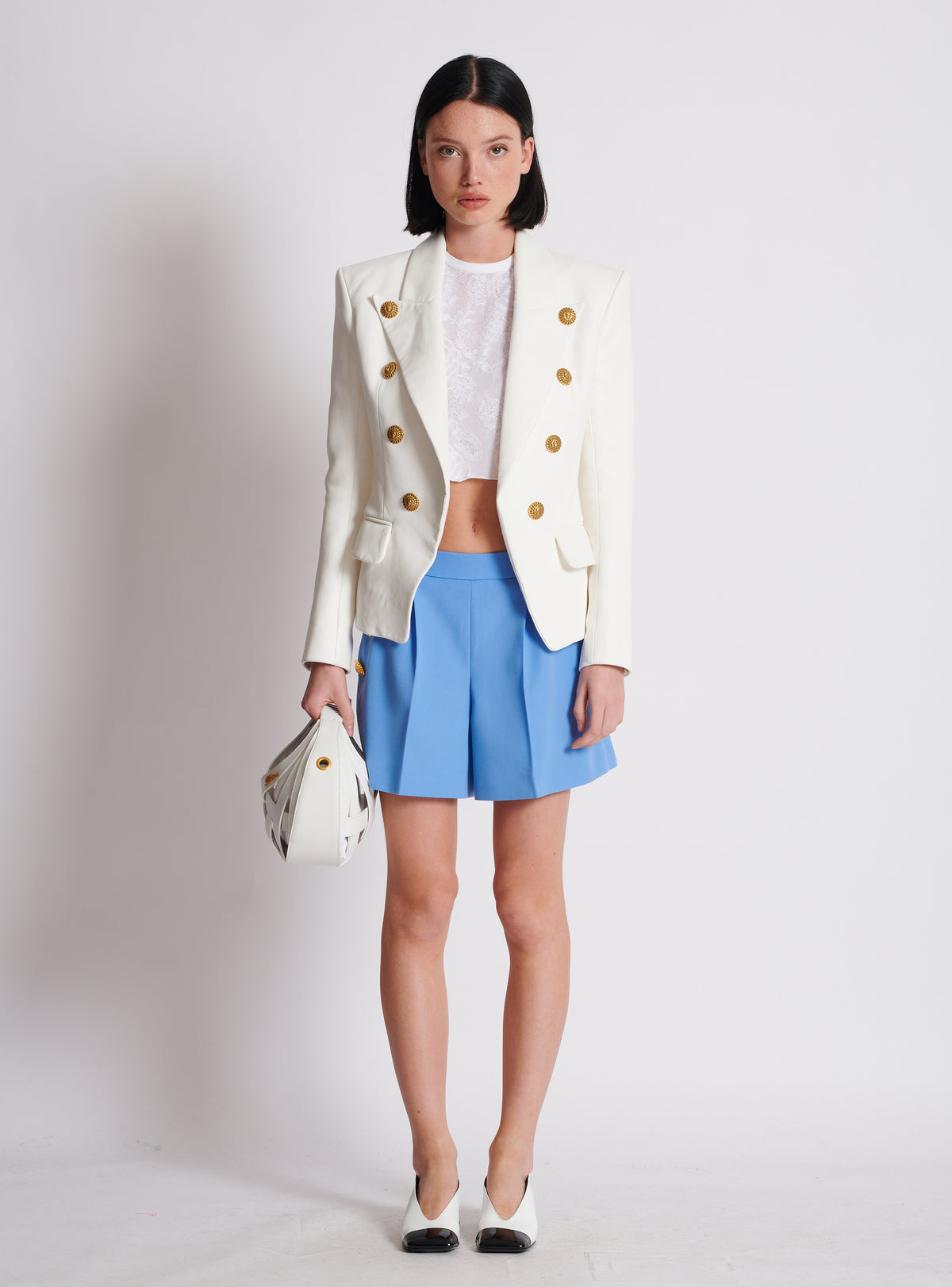 Short en grain de poudre - Bleu Ciel