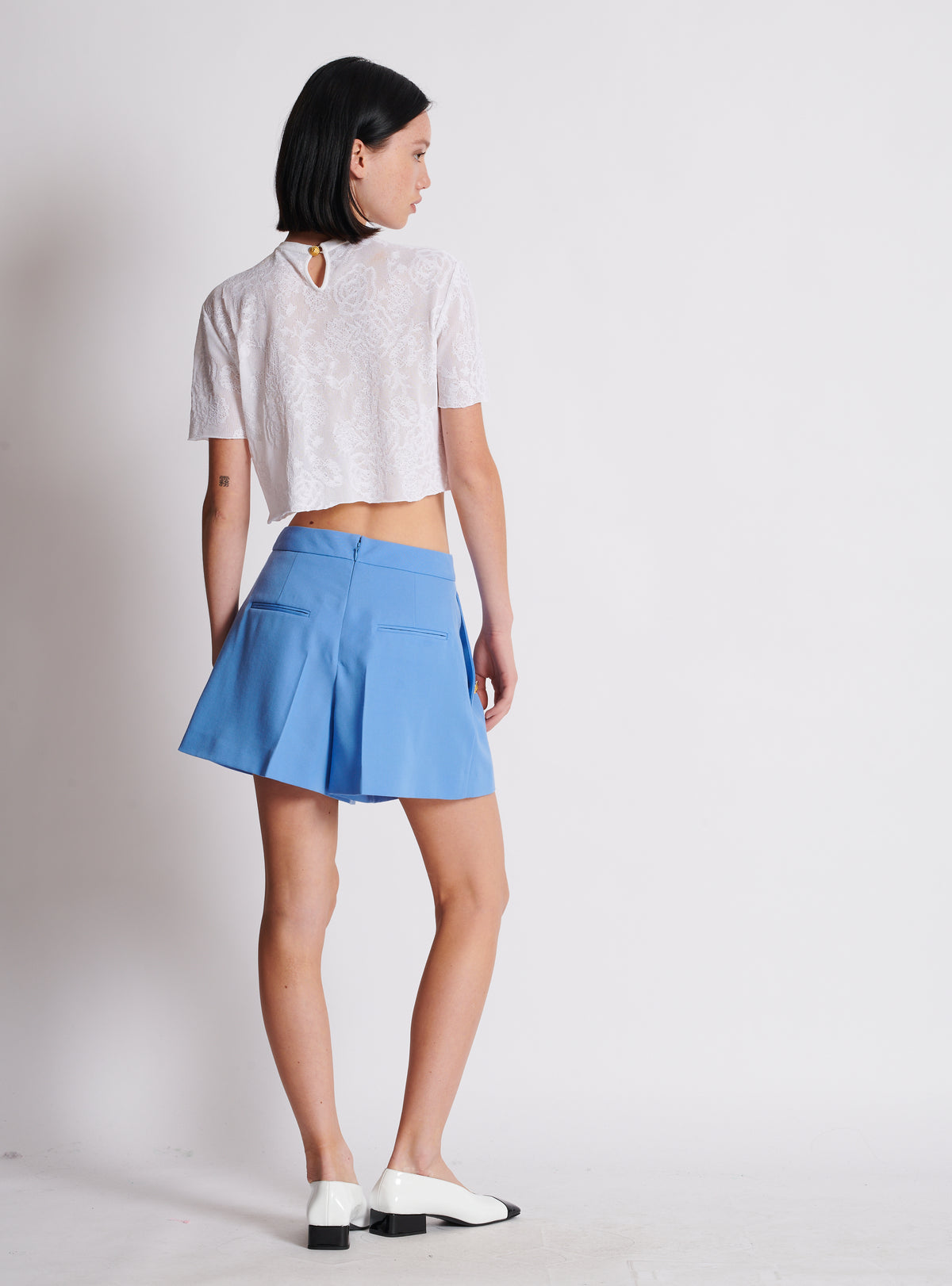 Short en grain de poudre - Bleu Ciel