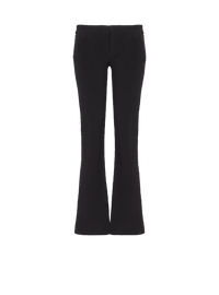Pantalon évasé en crêpe - Noir