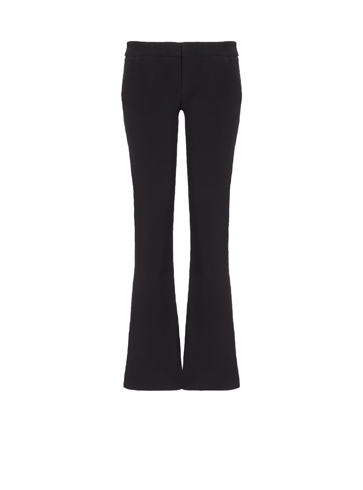 Pantalon évasé en crêpe - Noir