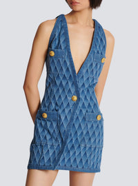 Robe courte en denim - Bleu Jean
