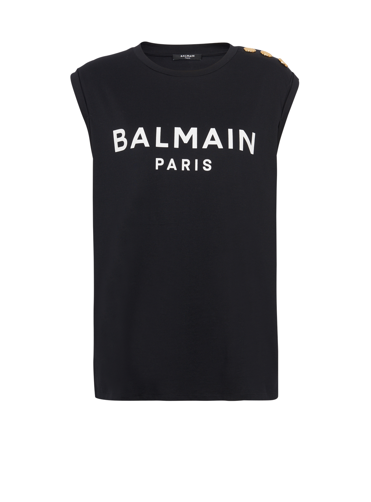 Débardeur imprimé balmain paris - Noir & Blanc