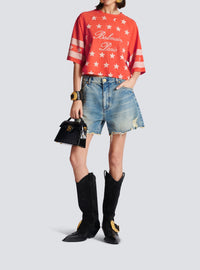 T-shirt Etoiles - Coquelicot & Crème