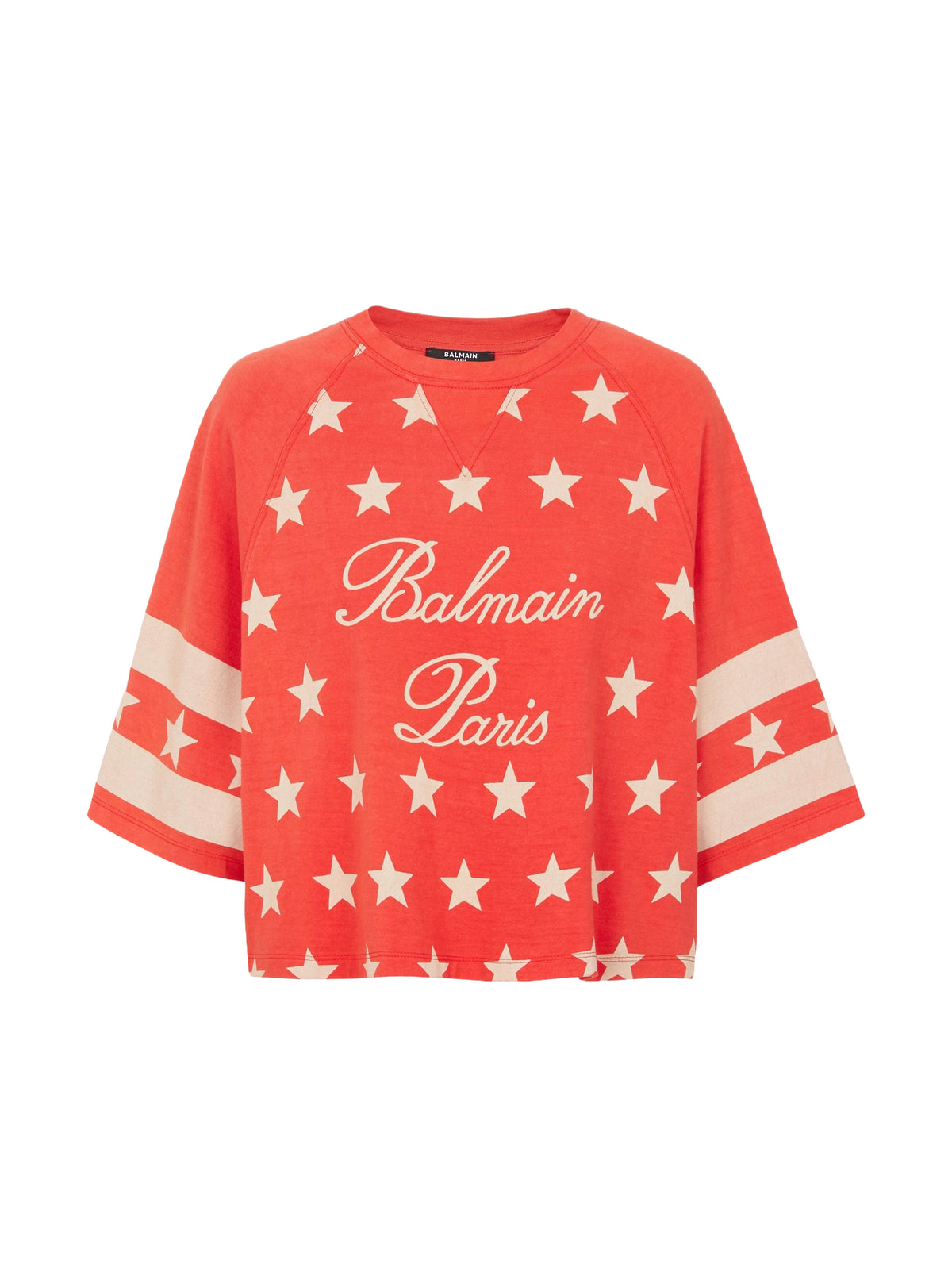 T-shirt Etoiles - Coquelicot & Crème