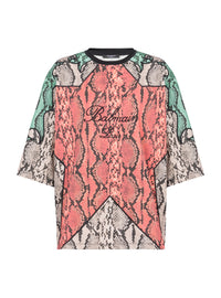 T-shirt signature à imprimé python - Multicolore