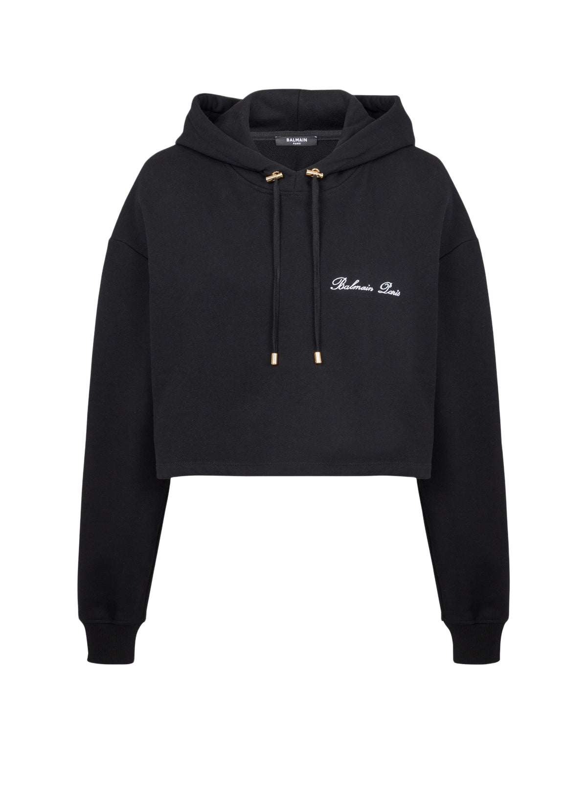 Sweat à capuche balmain signature - Noir & Blanc