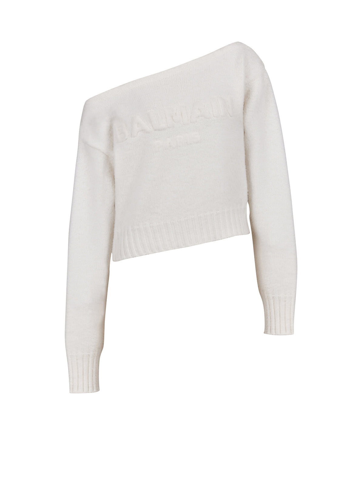 Pull à épaules dénudées en laine - Blanc