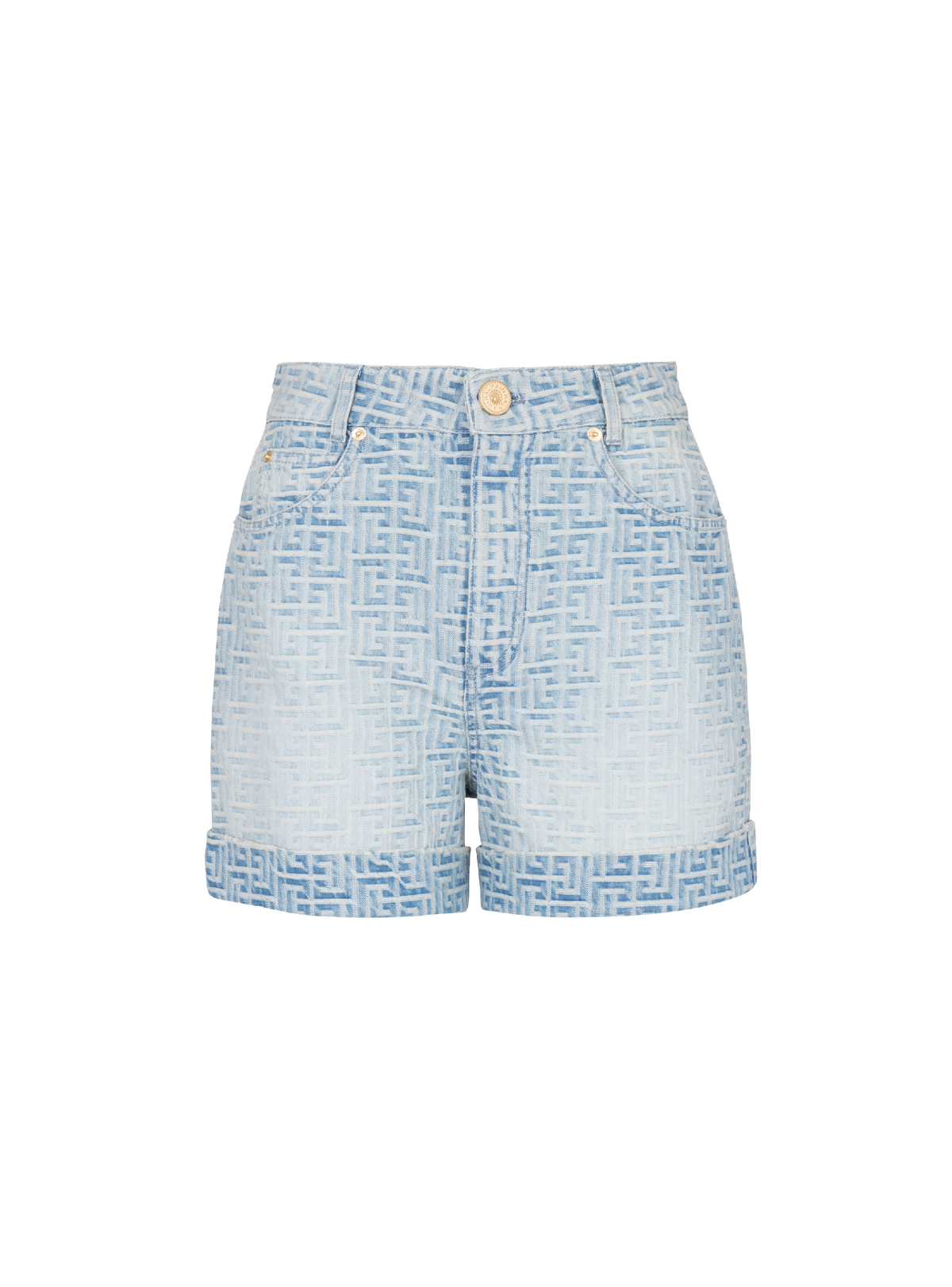 Short en jean monogramme - Bleu Jean
