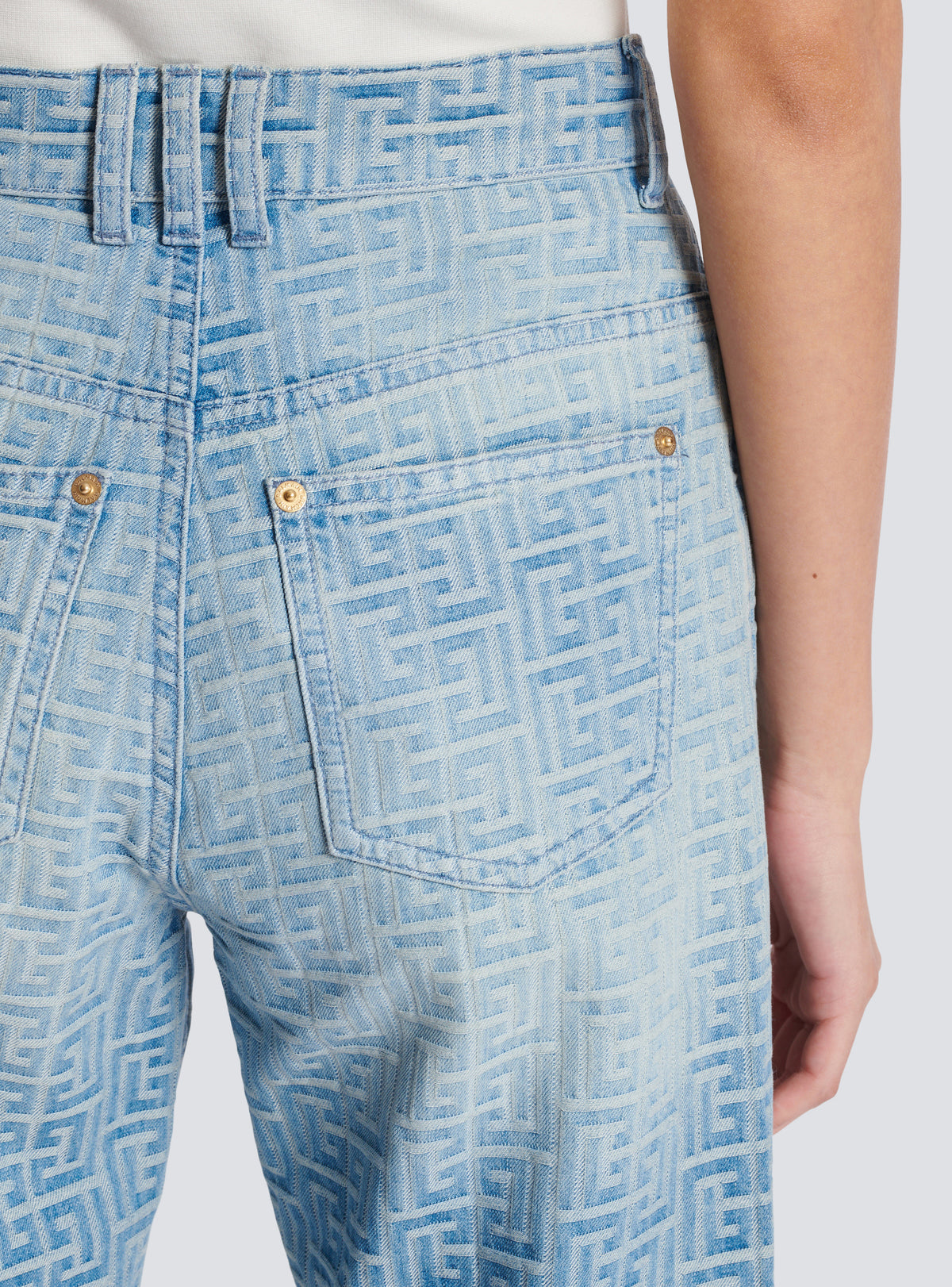 Jean classique monogramme - Bleu Jean