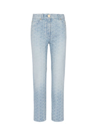 Classic monogram denim trousers - Jean Blue