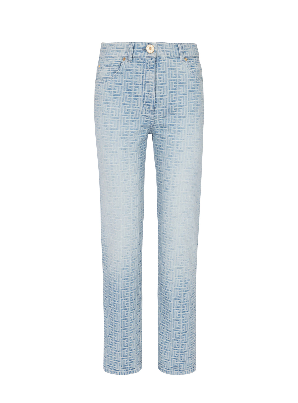 Classic monogram denim trousers - Jean Blue