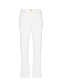 Pantalon classique en denim - Blanc