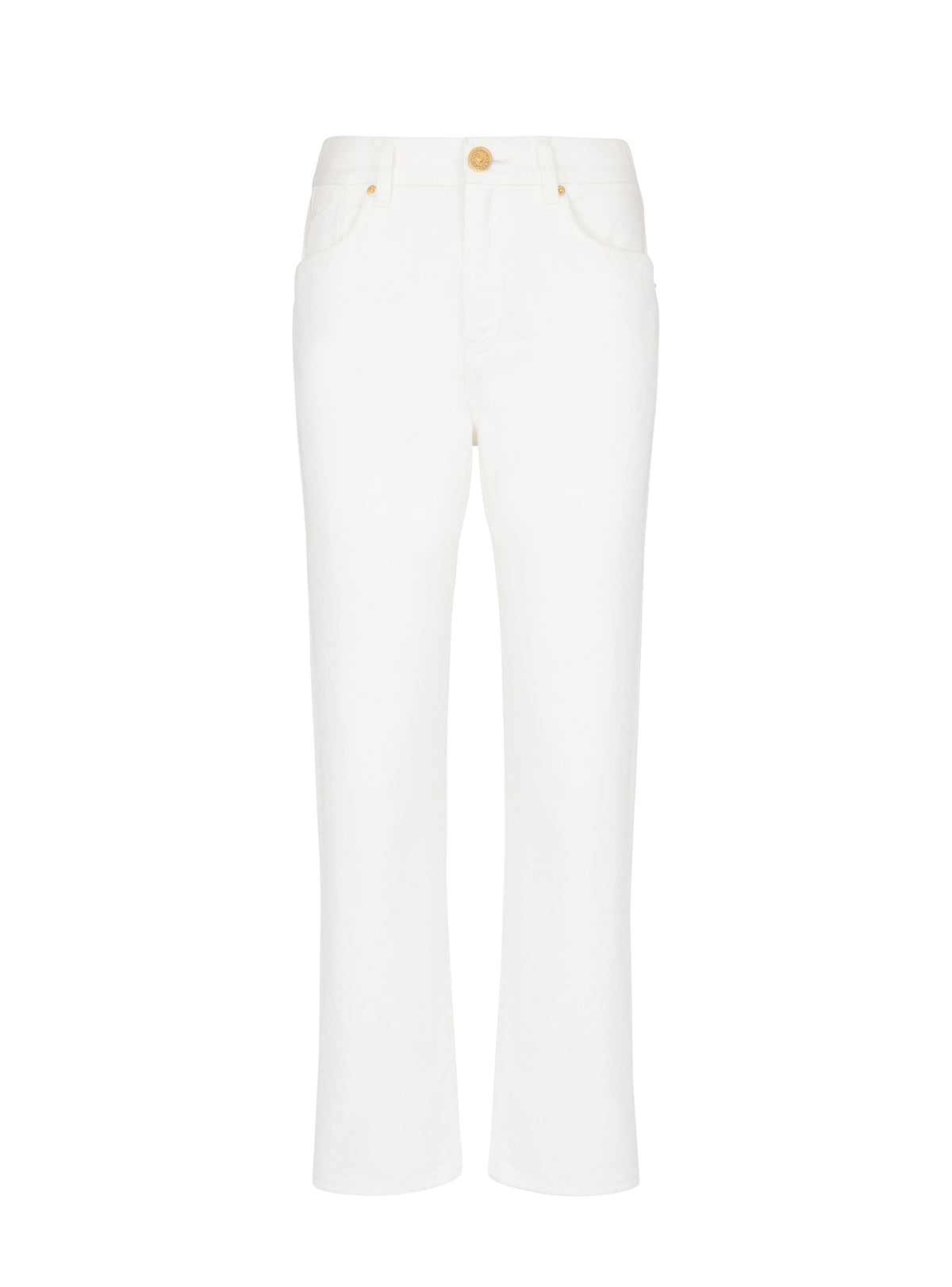 Pantalon classique en denim - Blanc
