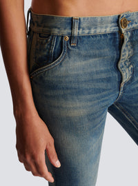 Jean bootcut western en denim - Bleu Jean