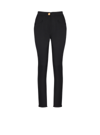 Pantalon coupe skinny en grain de poudre - Noir