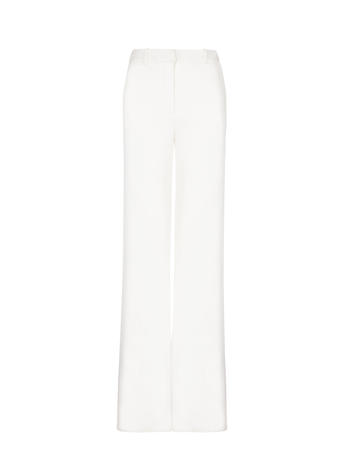 Pantalon taille haute en crêpe - Blanc
