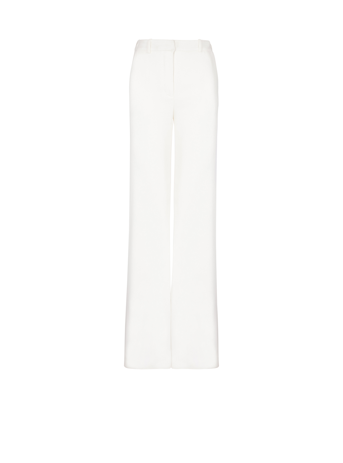 Pantalon taille haute en crêpe - Blanc